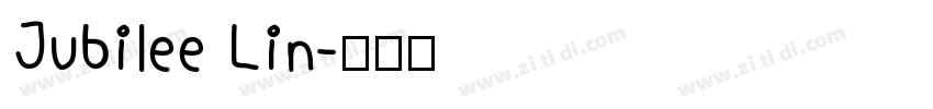 Jubilee Lin字体转换